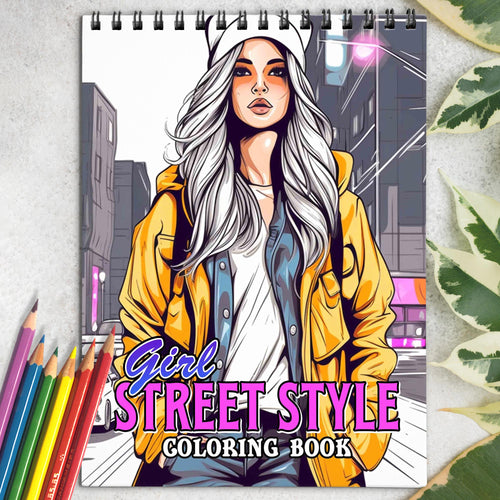 Girl Street Style Coloring Book