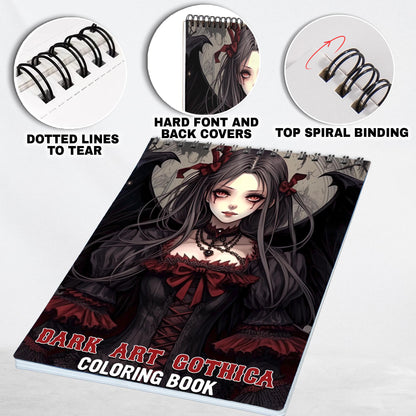 Dark Art Gothica Spiral Coloring Book: Unleash Your Creativity with the Dark Art Gothica Coloring Book
