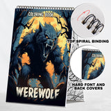 Werewolf Coloring Book: Mysterious Moonlight with 30 Delightful Coloring Pages of Howling Werewolf Packs