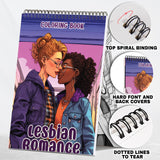 Lesbian Romance Spiral Bound Coloring Book: 30 Charming Pages Filled with Heartfelt Moments of Lesbian Romance