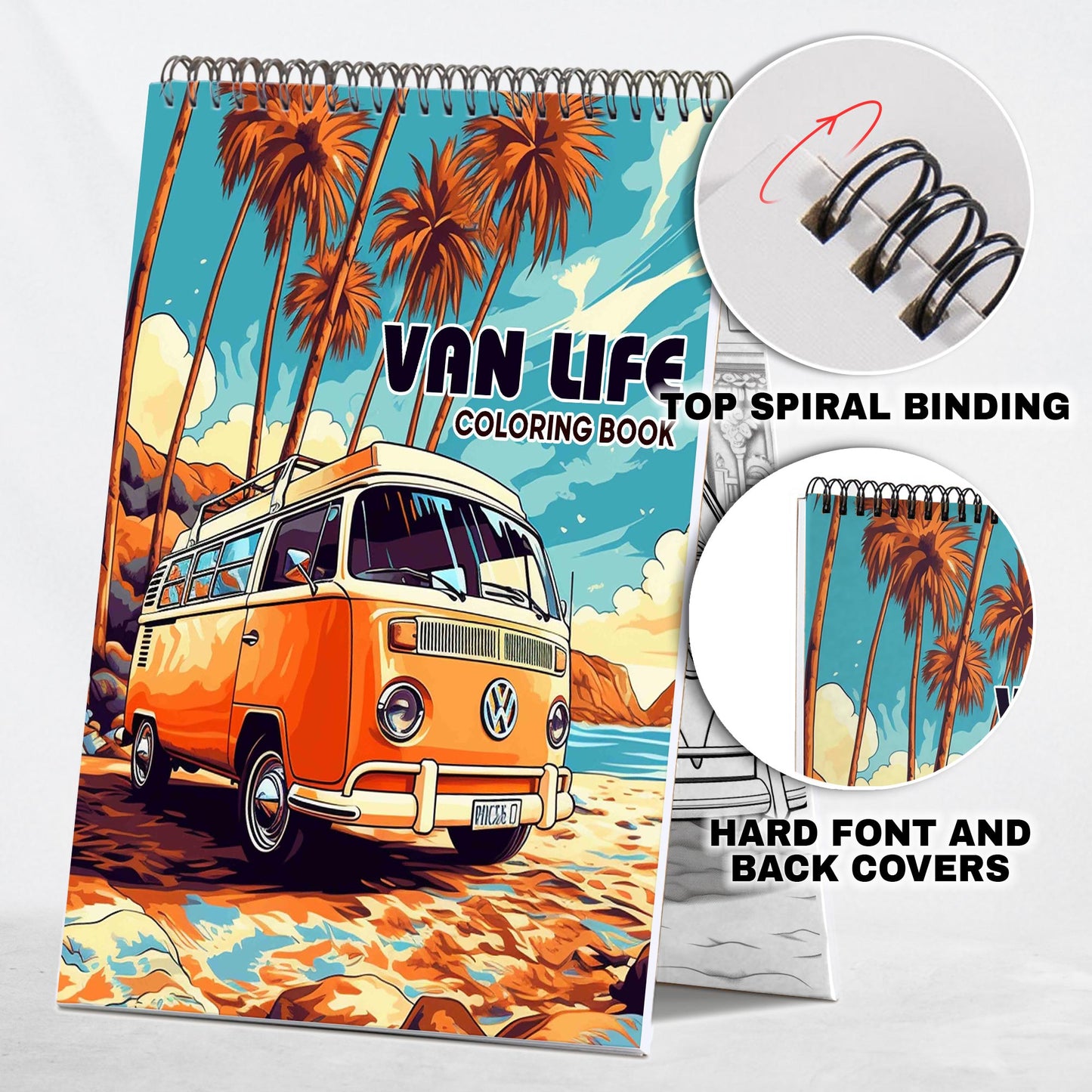 Van Life Coloring Book: Unleash Your Creativity with 30 Van Life Coloring Pages, Filling Them with Vibrant Hues and Imaginative Designs