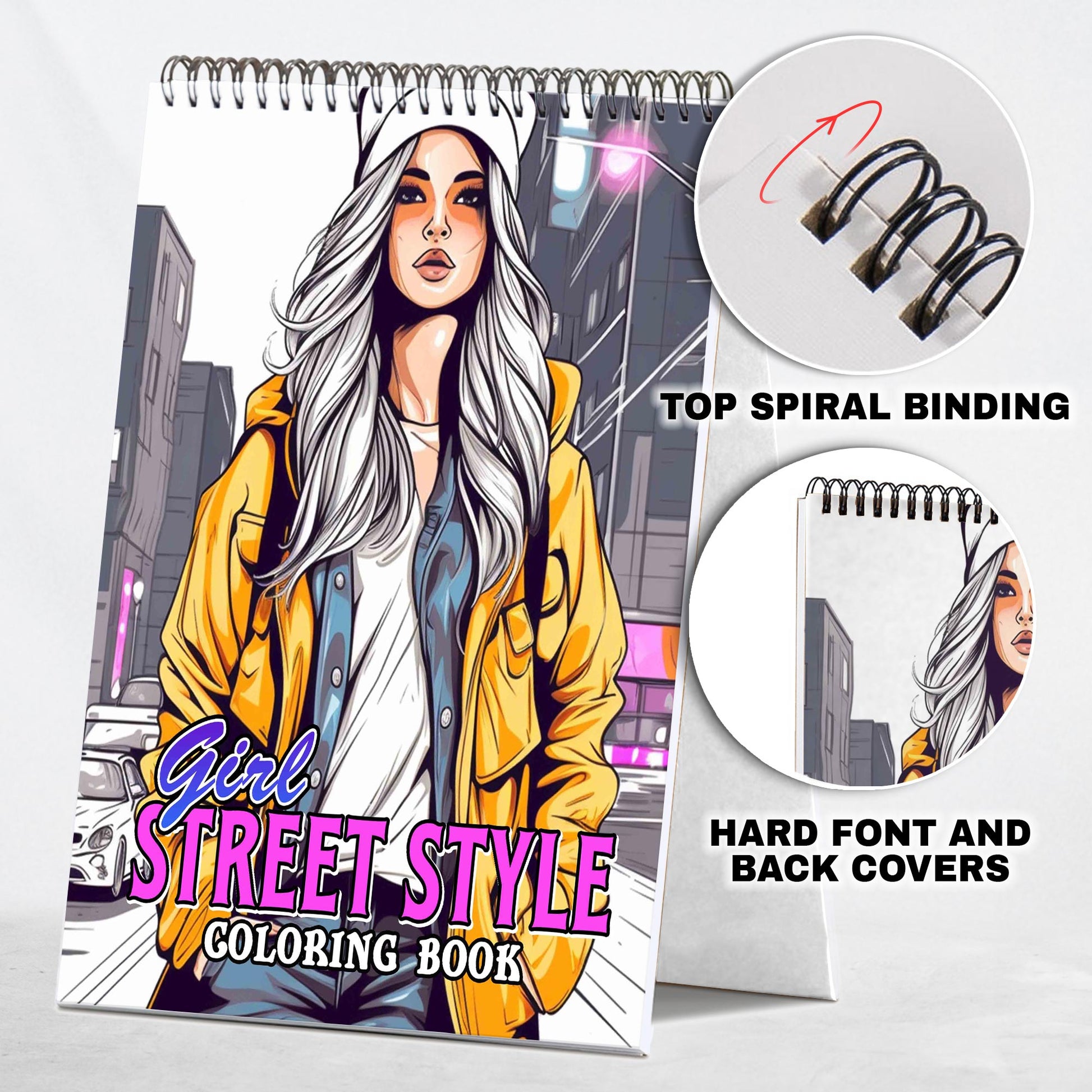 Girl Street Style Coloring Book