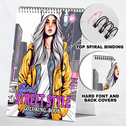 Girl Street Style Coloring Book