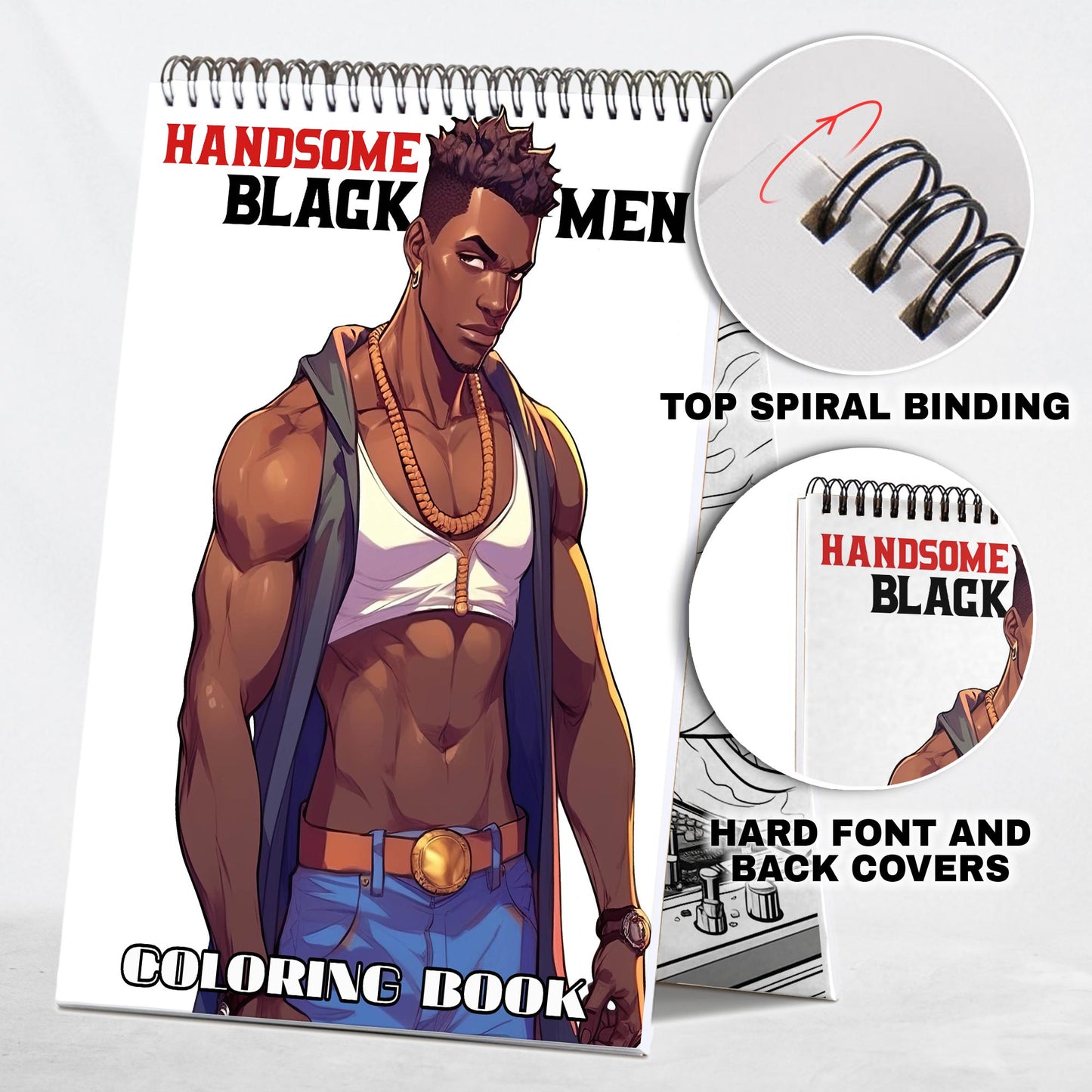 Handsome Black Men Coloring Book