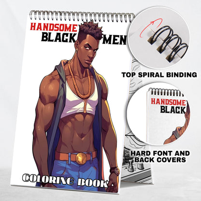 Handsome Black Men Coloring Book