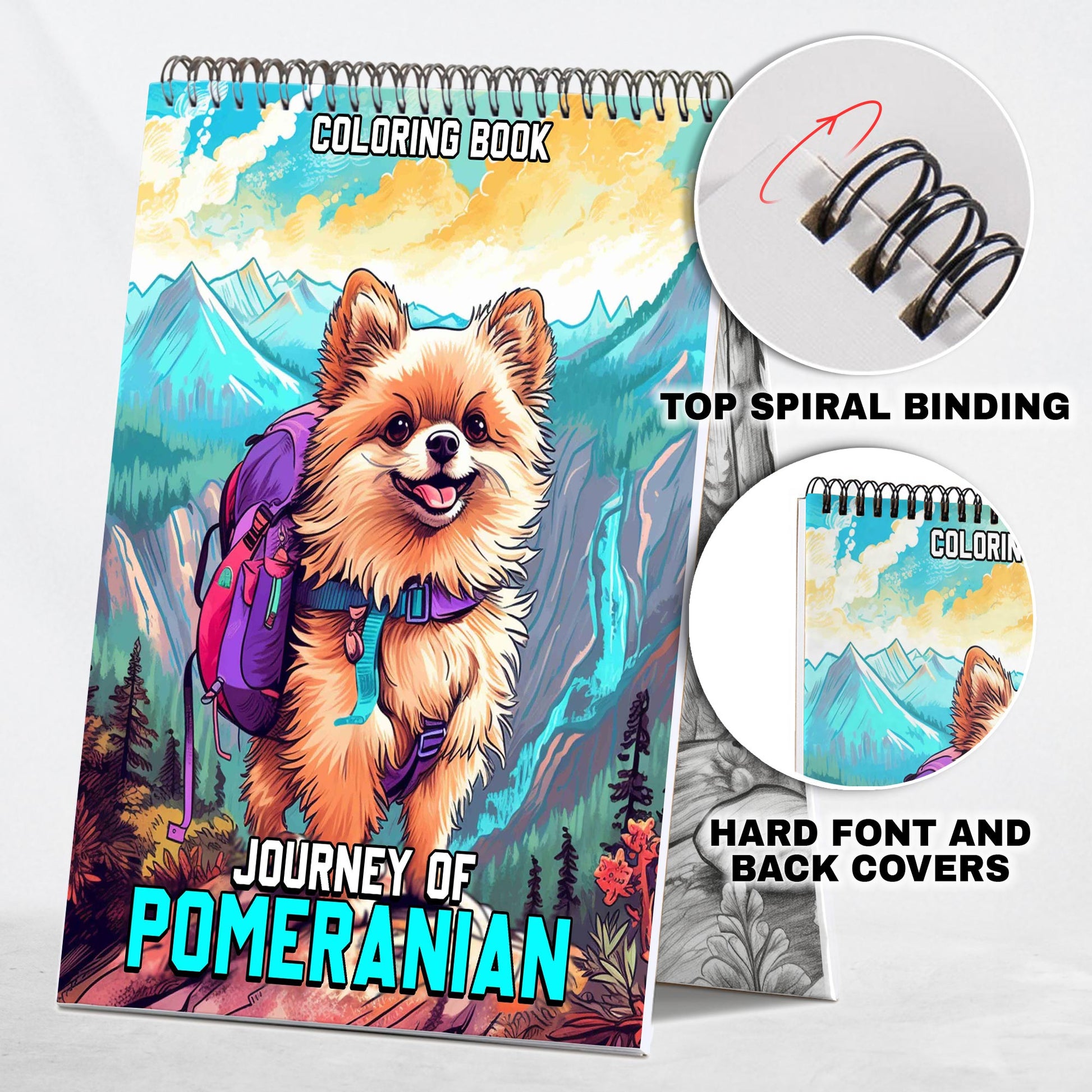 Journey of Pomeranian Coloring Book
