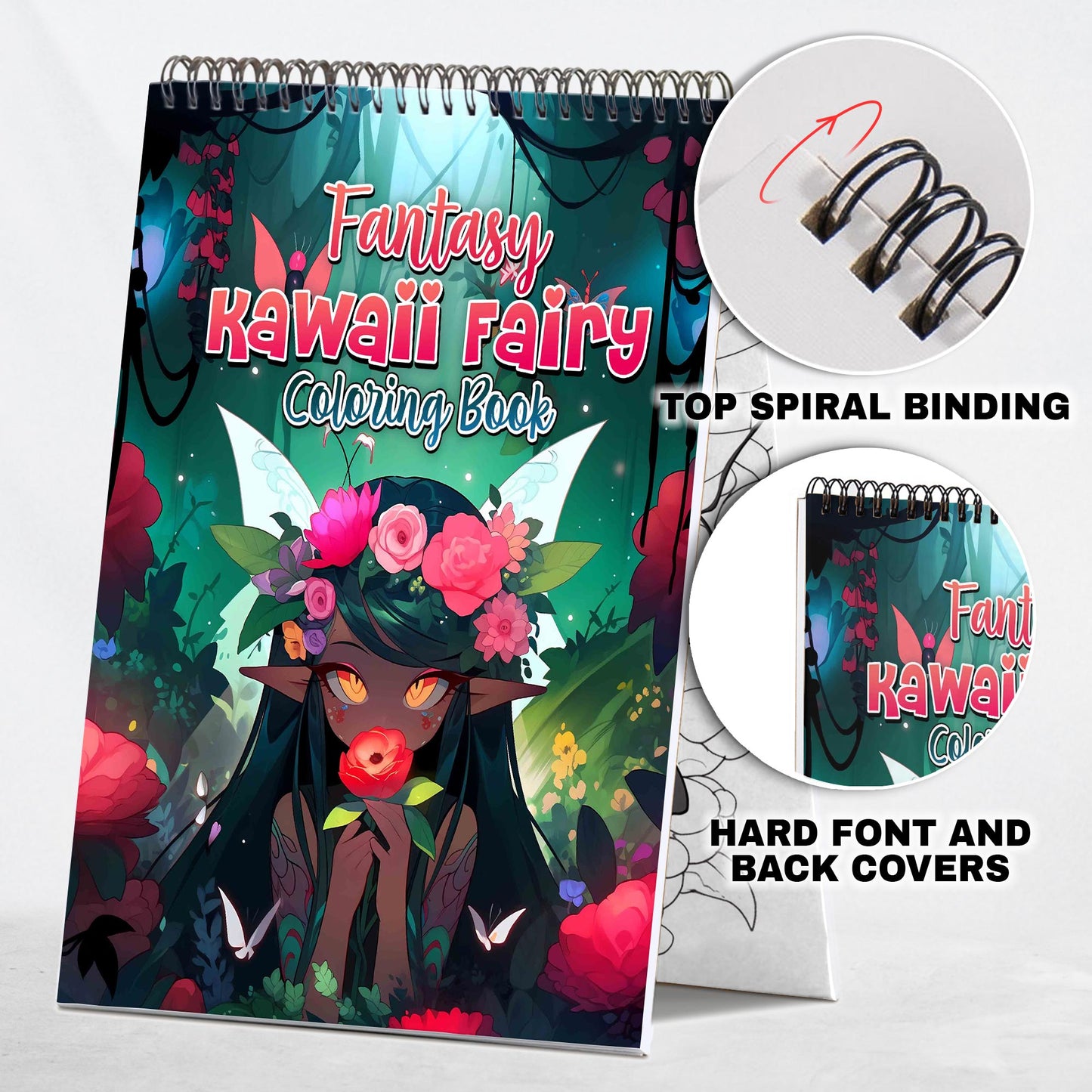 Fantasy Kawaii Fairy Coloring Book
