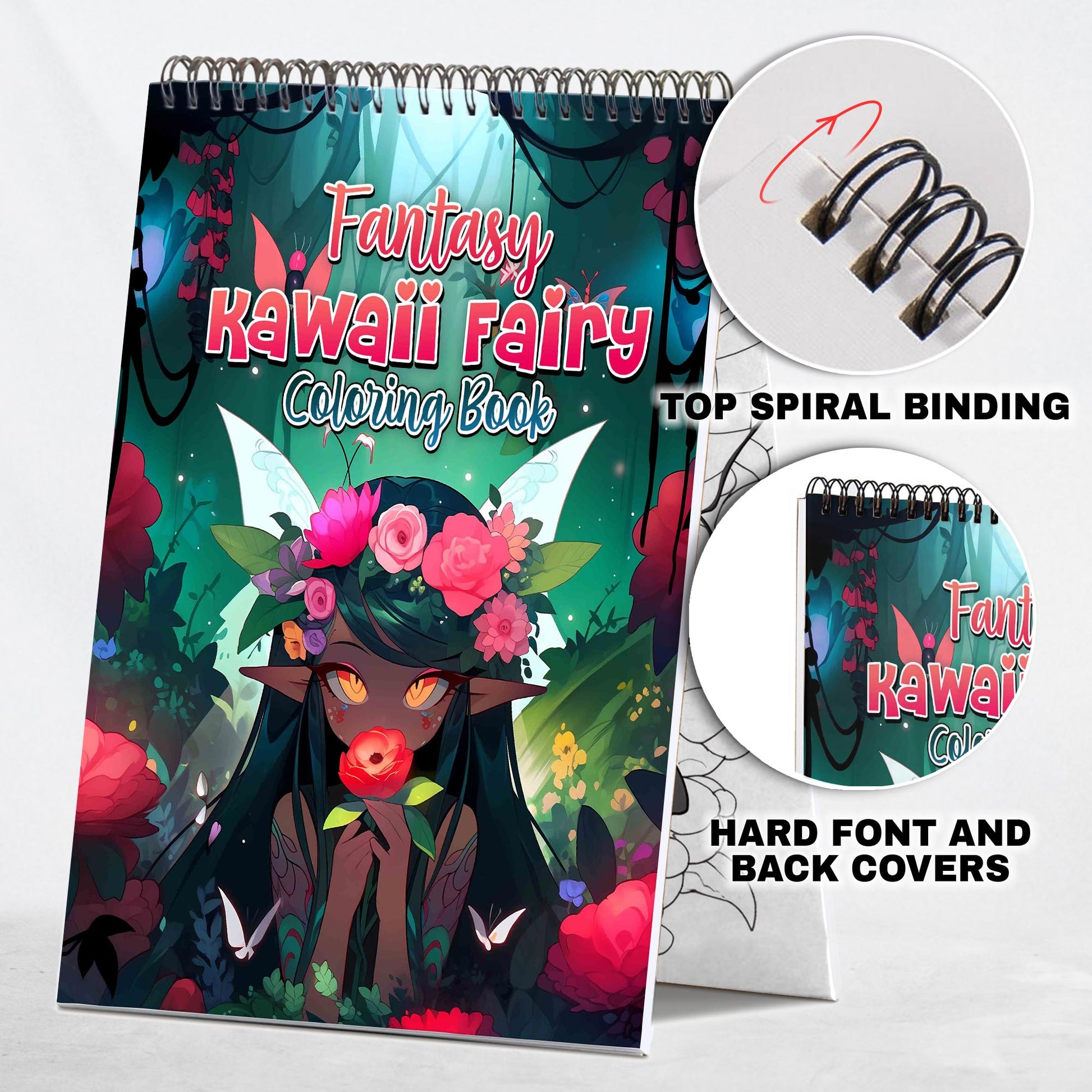 Fantasy Kawaii Fairy Coloring Book