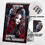 Gothic Girl Darkness Coloring Book: Experience the Beauty in Obscurity with 30 Intriguing Gothic Girl Darkness Coloring Pages for Dark Art Lovers to Discover the Elegance of the Shadows