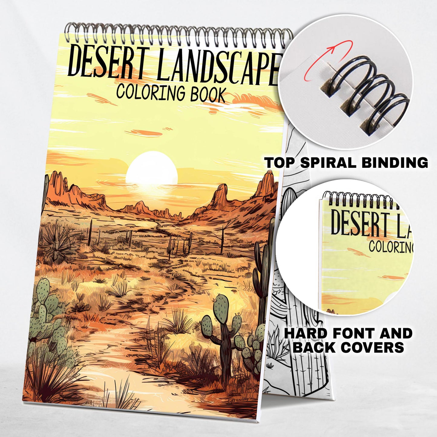 Desert Landscape Coloring Book
