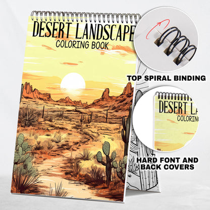 Desert Landscape Coloring Book