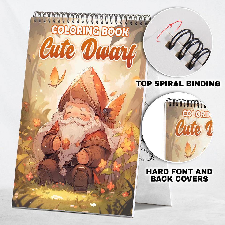 Cute Dwarf Coloring Book