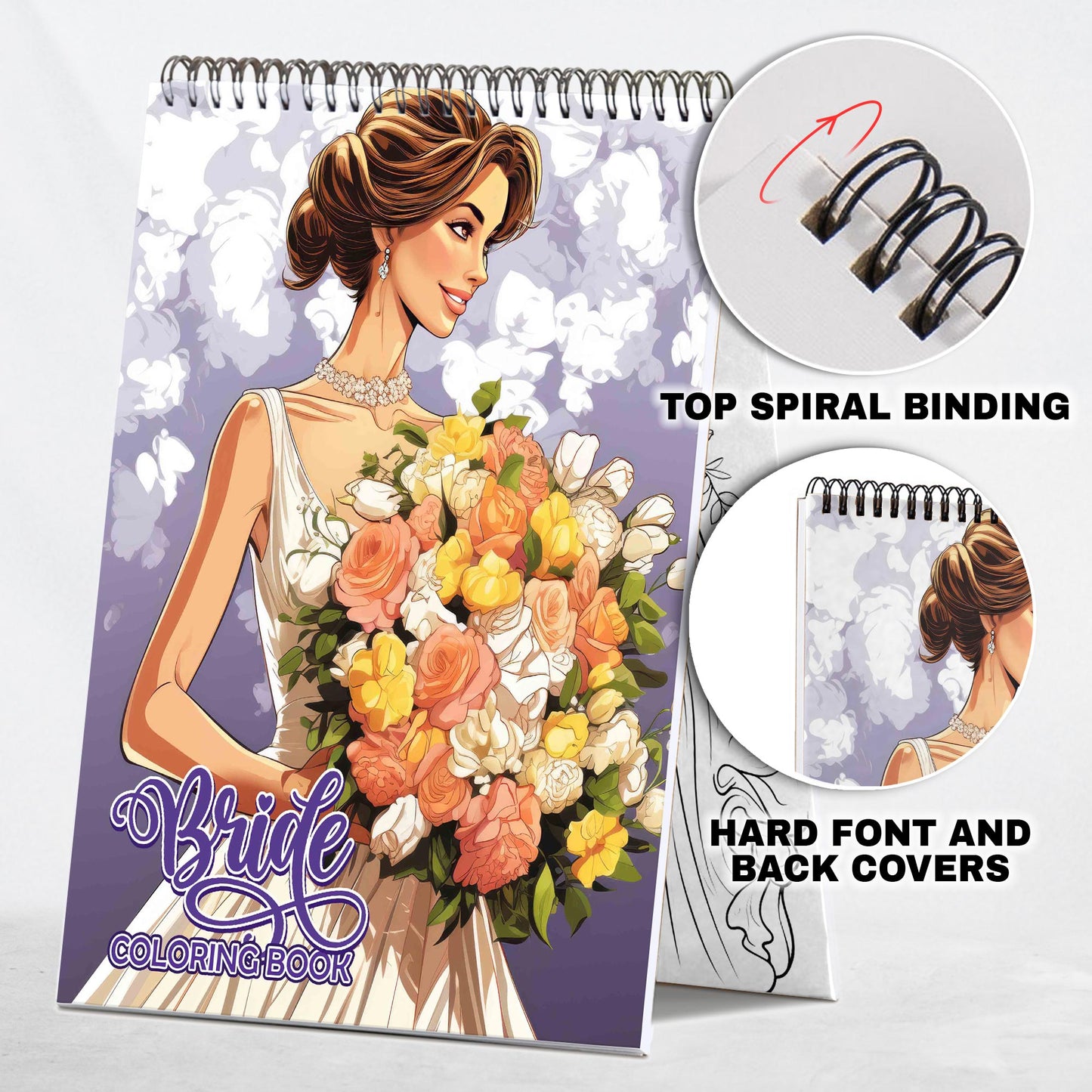 Bride Coloring Book: Discover the Grace and Glamour of Brides with 30 Captivating Coloring Pages that Showcase the Splendor of Bridal Fashion and Celebrations