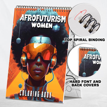 Afrofuturism Women Coloring Book