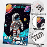 Astronaut In Space Spiral Coloring Book: 30 Fascinating Coloring Pages, Featuring Astronauts Floating in Space and Performing Extraordinary Tasks