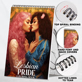 Lesbian Pride Spiral Coloring Book: Embrace the Spectrum of Love with 30 Pages, Inviting You to Color Beautiful Moments of Lesbian Love and Unity
