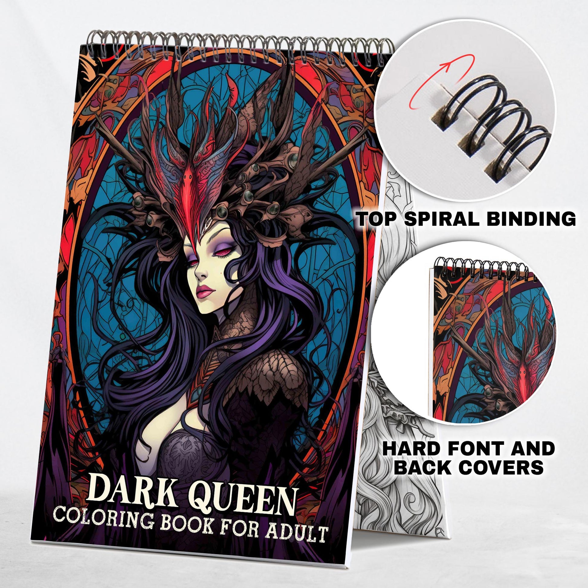 Beauty Dark Queen Coloring Book: Delight in 30 Whimsical Coloring Pages of Beauty Dark Queen for Gothic Art Admirers to Embrace the Quirky Charm and Elegantly Creepy Vibes of Dark Fantasy Scenes