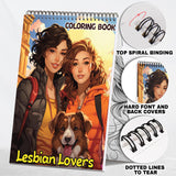 Lesbian Lovers Spiral Bound Coloring Book: 30 Captivating Coloring Scenes of Loving Couples