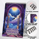 Imaginary Entrances Spiral Bound Coloring Book: Enjoy 30 Coloring Pages of Imaginary Entrances for Creative Souls to Unleash Inspiration