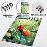 Summer Bugs Spiral Coloring Book: 30 Intriguing Coloring Pages of Summer Bugs