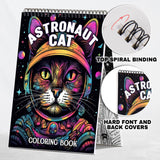 Astronaut Cat Coloring Book