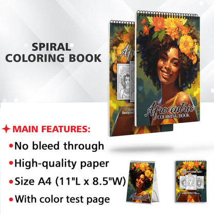 Afrocentric Coloring Book: Unleash Your Creativity with 30 Vibrant Coloring Pages, Showcasing the Beauty and Richness of Afrocentric Culture