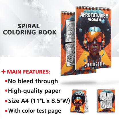 Afrofuturism Women Coloring Book