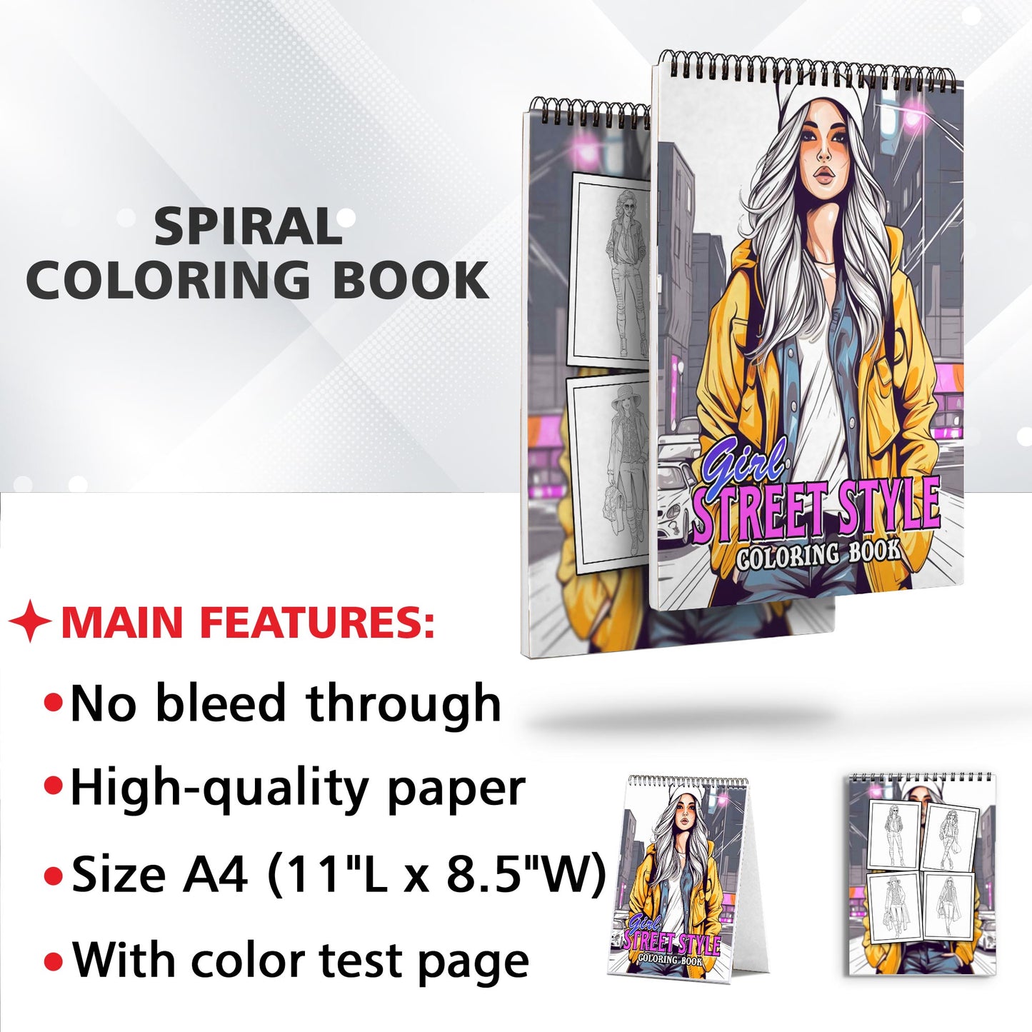 Girl Street Style Coloring Book