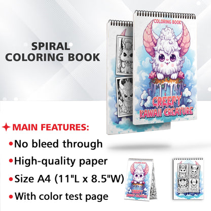 Creepy Kawaii Creature Coloring Book
