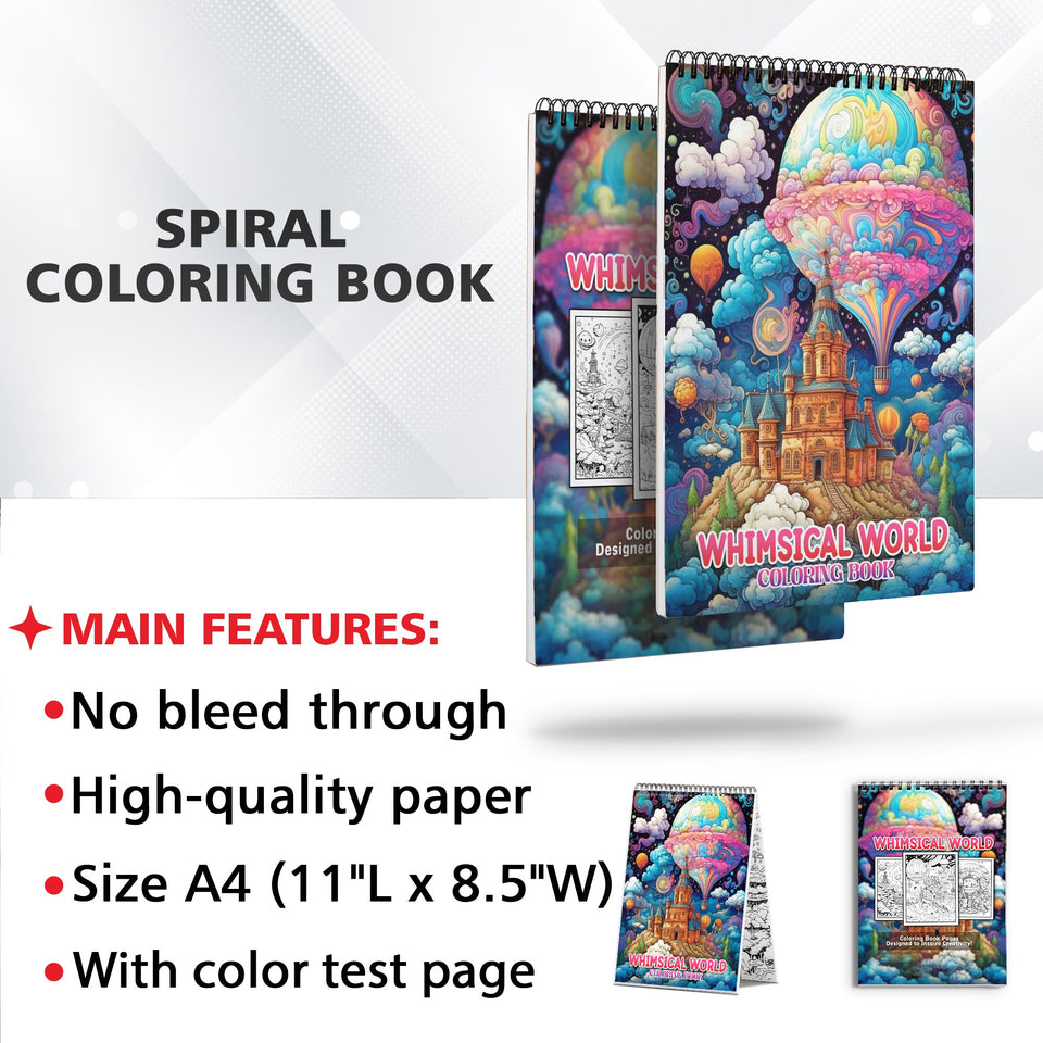 Whimsical World Coloring Book