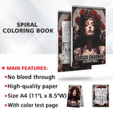 Cursed Charmer Spiral Bound Coloring Book: 30 Coloring Pages for Gothic Art Enthusiasts to Unleash Their Creative Expression