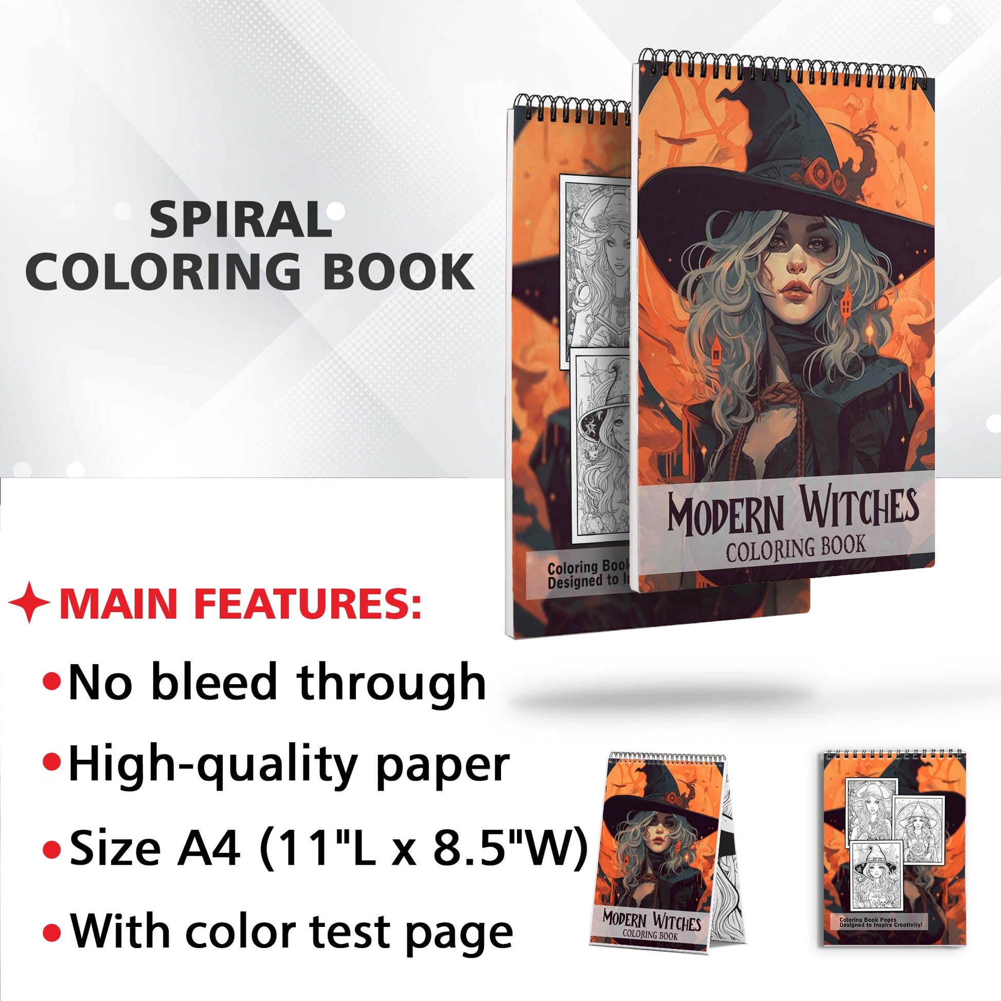 Modern Witches Coloring Book