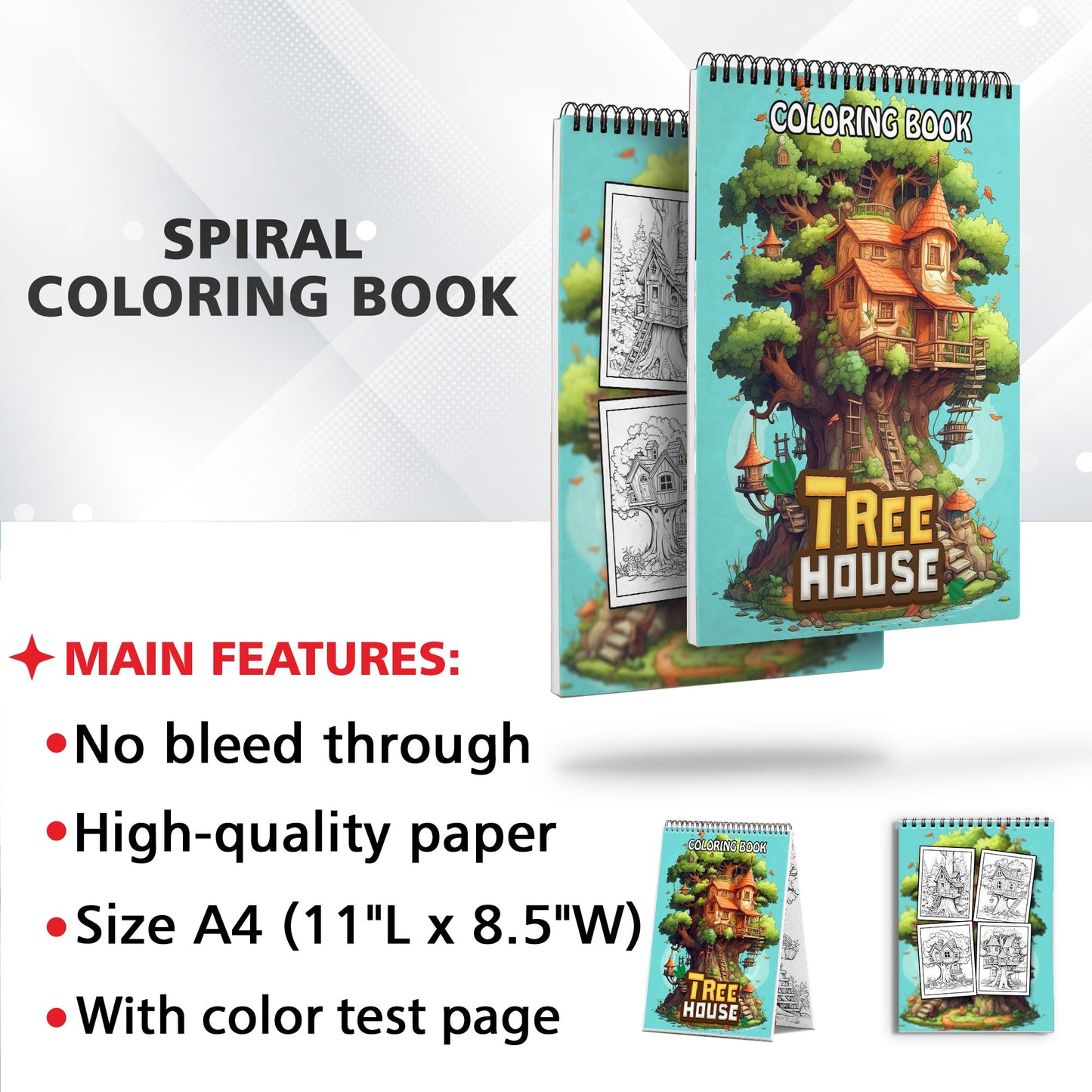 Tree House Coloring Book
