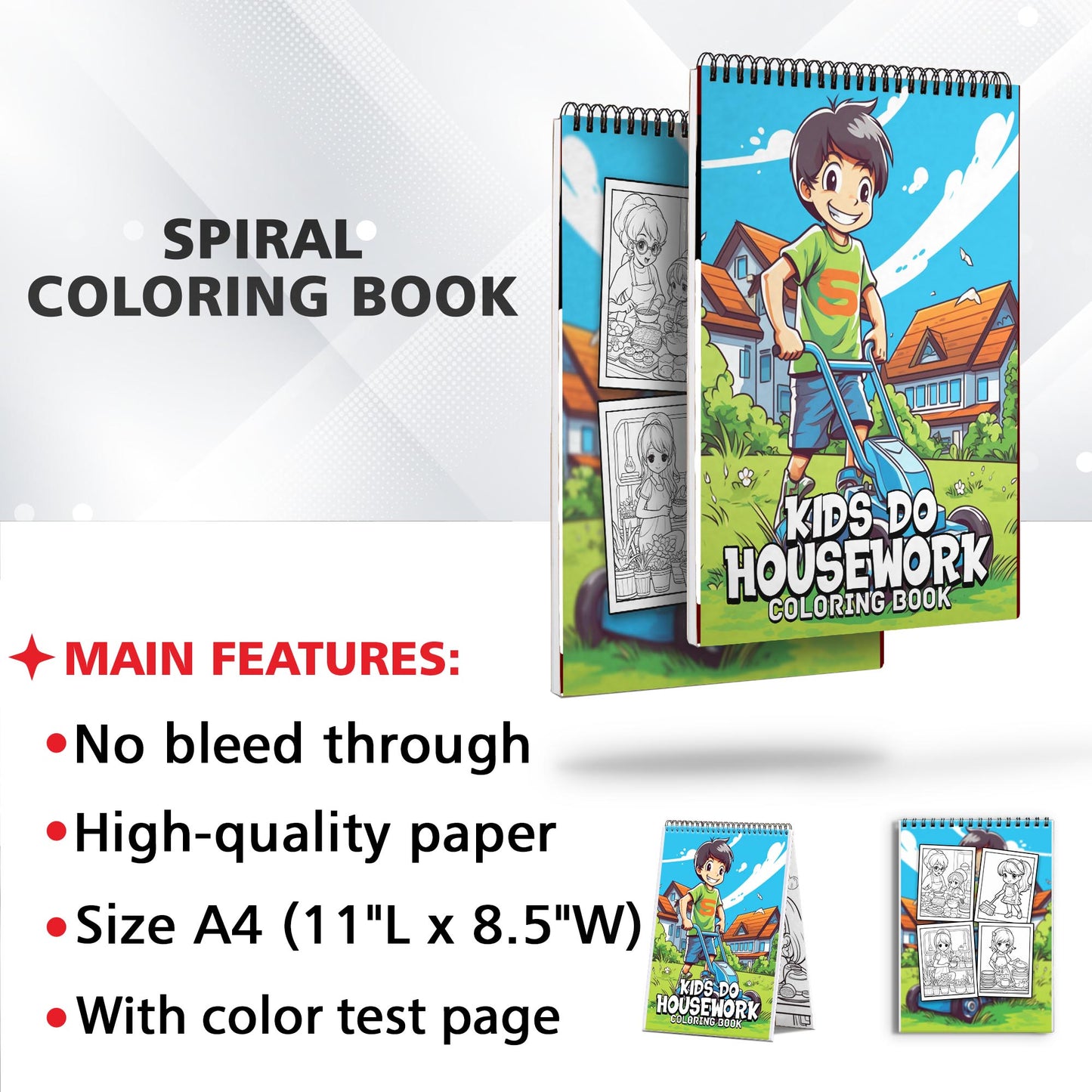 Adorable Steampunk Monster Spiral Coloring Book: 30 Imaginative Coloring Pages, Capturing the Charm and Wonder of Steampunk Monster Encounters