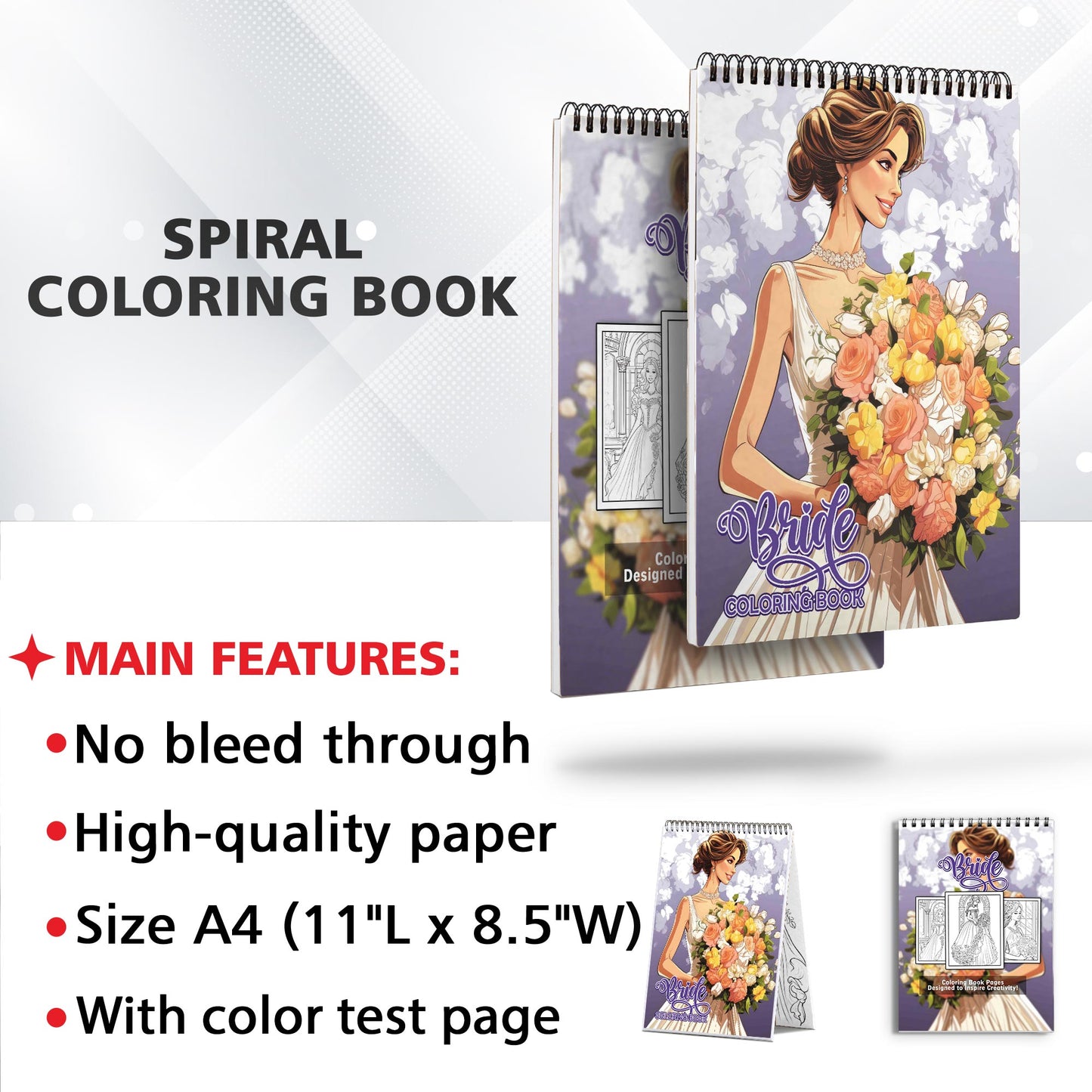 Bride Coloring Book: Discover the Grace and Glamour of Brides with 30 Captivating Coloring Pages that Showcase the Splendor of Bridal Fashion and Celebrations