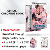 My Gay Boyfriend Spiral Bound Coloring Book: 30 Empowering Pages Depicting LGBTQ+ Couples.