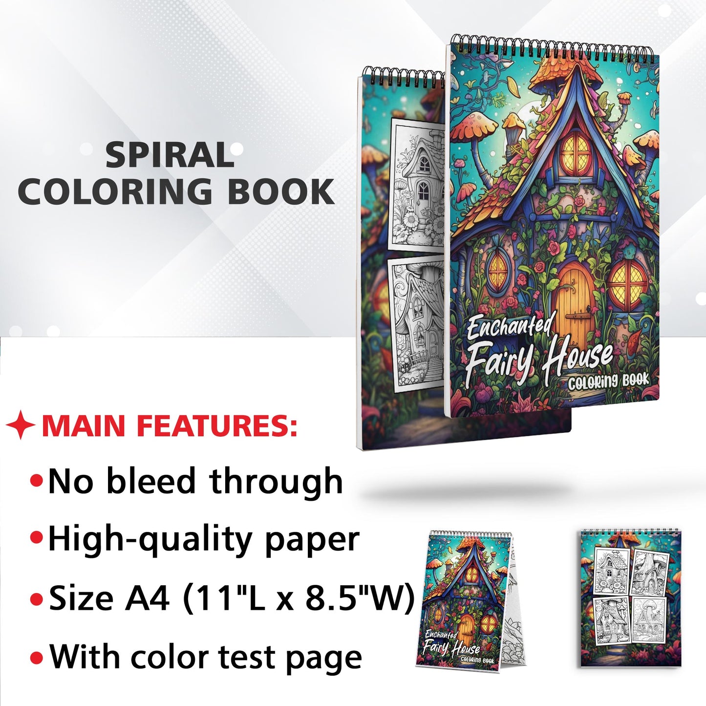 Enchanted Fairy House Coloring Book
