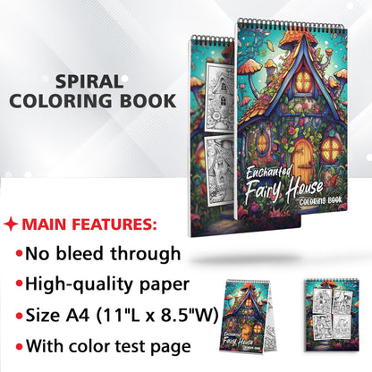 Enchanted Fairy House Coloring Book