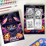 The Spooky Cat Spiral Coloring Book: 30 Mesmerizing Spooky Cat Coloring Pages for Cat Lovers to Explore the Sinister Side of Feline Beauty