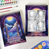 Imaginary Entrances Spiral Bound Coloring Book: Enjoy 30 Coloring Pages of Imaginary Entrances for Creative Souls to Unleash Inspiration