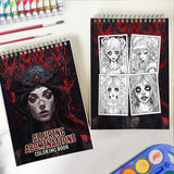 Alluring Abominations Spiral Bound Coloring Book: 30 Coloring Pages for Gothic Art Enthusiasts to Unleash Their Creative Expression
