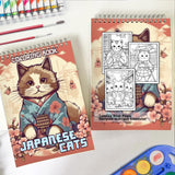 Japanese Cats Coloring Book: Unleash Your Creativity with 30 Coloring Pages, Portraying Japanese Cats in Serene and Heartwarming Settings