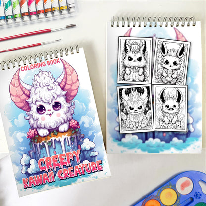 Creepy Kawaii Creature Coloring Book