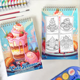 Cake Heaven Spiral-Bound Coloring Book: 30 Tranquil Coloring Pages, Unveiling the Essence of Cake Heaven