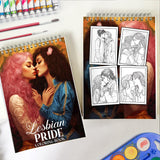 Lesbian Pride Spiral Coloring Book: Embrace the Spectrum of Love with 30 Pages, Inviting You to Color Beautiful Moments of Lesbian Love and Unity