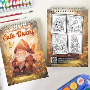 Cute Dwarf Coloring Book