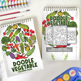 Doodle Vegetable Spiral Coloring Book: 30 Whimsical Doodle Vegetable Coloring Pages to Celebrate the Beauty of Nature's Bounty