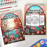 Minimalist Boho Nature Coloring Book