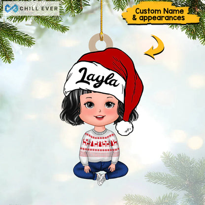 Personalized Baby Christmas With Name Ornament CTH01