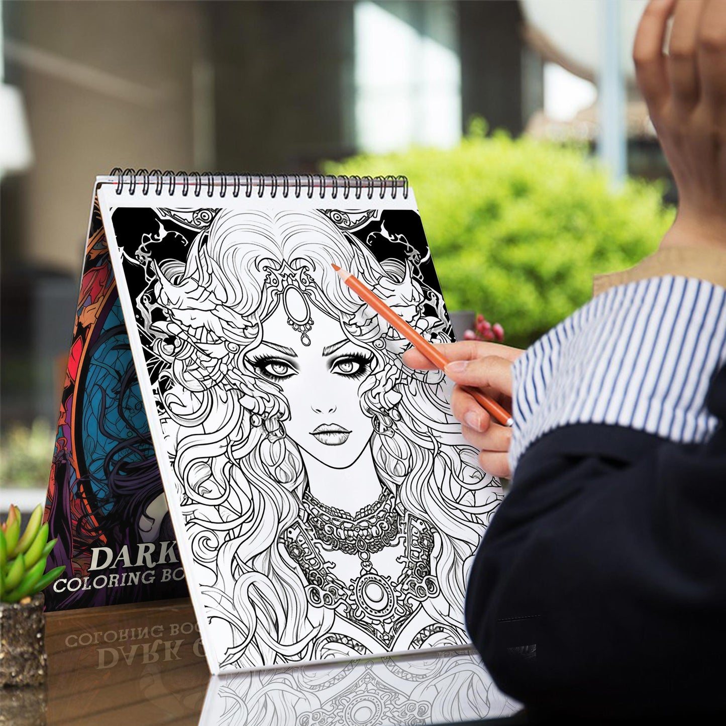 Beauty Dark Queen Coloring Book: Delight in 30 Whimsical Coloring Pages of Beauty Dark Queen for Gothic Art Admirers to Embrace the Quirky Charm and Elegantly Creepy Vibes of Dark Fantasy Scenes